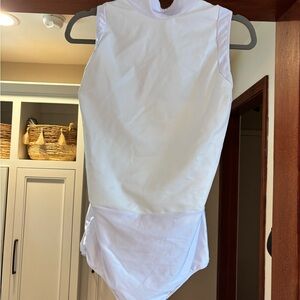 White Sleeveless Leotard